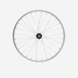 Btwin Első kerék 20”-os gyerek kerékpárhoz, szimpla falú, ezüst kép