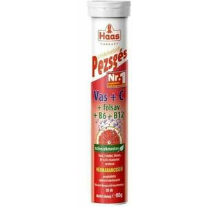 Vas+C-vitaminos pezsgőtabletta 20 db kép