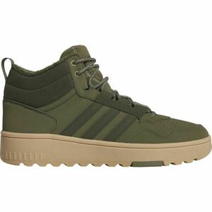 adidas HOOPS 4.0 MID WINTERIZED Férfi magasszárú téli tornacipő, zöld, méret 46 kép