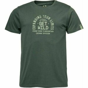 LOAP BORUM Férfi divatos póló, sötétzöld, méret kép