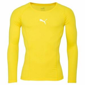 Puma LIGA BASELAYER TEE LS Férfi funkcionális póló, sárga, méret kép