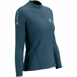 Compressport TRAIL HZ LS TSHIRT W Női hosszú ujjú futópóló, kék, méret kép