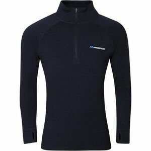 PROGRESS MT TRZ Férfi merinó garbó rövid cipzárral, fekete, méret kép