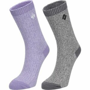 Columbia 2PP SUPER SOFT MICRO POLY MARL RIB CREW Női zokni, lila, méret kép