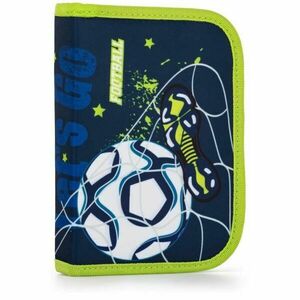 Oxybag FOOTBALL Iskolai egyszintes tolltartó, sötétkék, méret kép