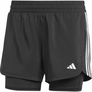adidas 2-IN-1 PACER Női rövidnadrág, fekete, méret kép