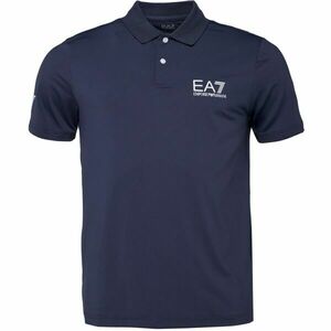 EA7 MULTI-SPORT VENTUS7 Férfi galléros póló, sötétkék, méret kép