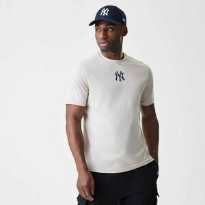 New Era NEW YORK YANKEES MLB LOGO Férfi póló, bézs, méret kép
