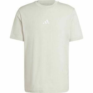 adidas ESSENTIALS SMALL LOGO TEE Férfi póló, bézs, méret kép