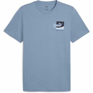 Puma GRAPHIC SMALL BOX TEE Férfi póló, világoskék, méret kép