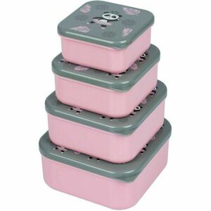 BAAGL PANDA Uzsonnásdoboz 4in1, szürke, méret kép