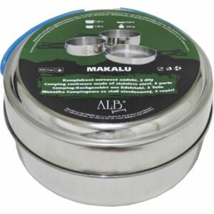 ALB MAKALU Háromrészes rozsdamentes edénykészlet, ezüst, méret kép