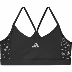 adidas JG TRAINING - ESSENTIALS GLAM BRA Lány sportmelltartó, fekete, méret kép
