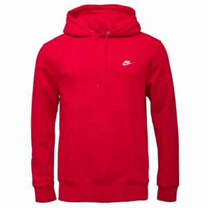 Nike CLUB FLEECE PULLOVER HOODIE Férfi pulóver, piros, méret kép