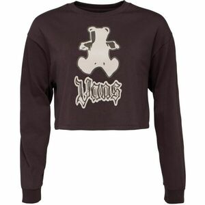 Vans LIL BEAR RELAX CROP LS TEE Női crop top, barna, méret kép