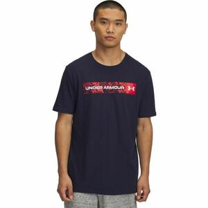 Under Armour UA CAMO CHEST STRIPE SS Férfi póló, sötétkék, méret kép