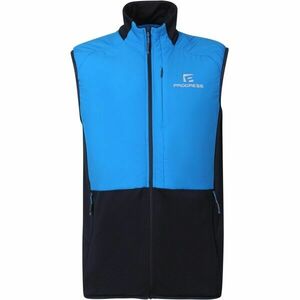 PROGRESS TORSTEN Férfi hibrid mellény merinóval, kék, méret kép