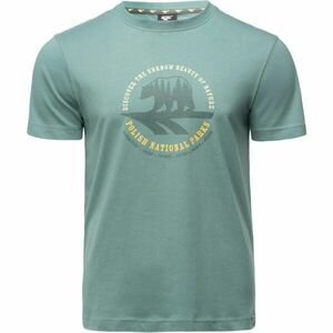 Hi-Tec HORAL Férfi pamut póló, zöld, méret kép