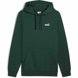 Puma ESSENTIALS 2 COLOR SMALL NO 1 LOGO HOODIE Férfi pulóver, sötétzöld, méret kép