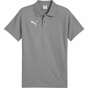 Puma TEAMEVOSTRIPE POLO Férfi galléros póló, szürke, méret kép