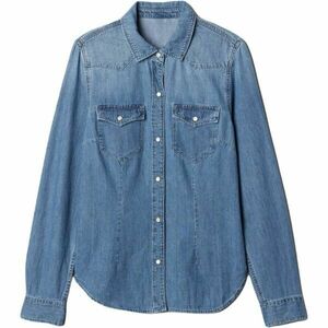 GAP V-DENIM WESTERN Női ing, kék, méret kép
