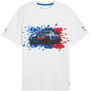 Puma BMW M MOTORSPORT GRAPHIC TEE MONO Férfi póló, fehér, méret kép