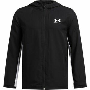 Under Armour RIVAL WOVEN JACKET Fiú dzseki, fekete, méret L kép