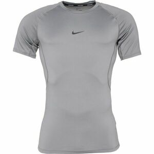 Nike M NP DF TIGHT TOP SS Férfi edzőpóló, szürke, méret kép
