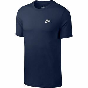 Nike SPORTSWEAR CLUB Férfi póló, sötétkék, méret kép