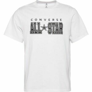 Converse STANDARD FIT CENTER FRONT CHUCK PATCH CORE TEE Uniszex póló, fehér, méret kép