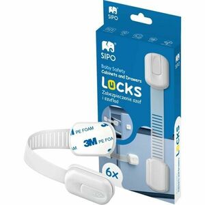 Sipo SAFETY LOCK 6DB Biztonsági zárak, fehér, méret kép