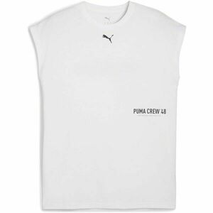 Puma M GRAPHIC CUTOFF TANK Férfi ujjatlan póló, fehér, méret kép