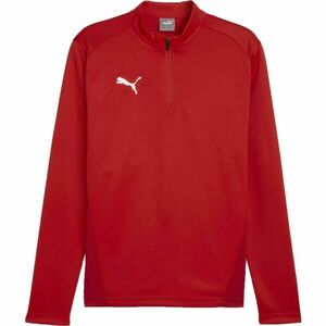 Puma TEAMGOAL TRAINING 1/4 ZIP TOP Férfi felső, piros, méret kép