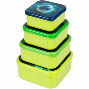 BAAGL FOOTBALL Uzsonnásdoboz 4in1, világoszöld, méret kép