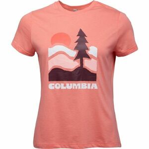 Columbia RUBY SPRINGS GRAPHIC FITTED SS Női póló, lazac, méret kép