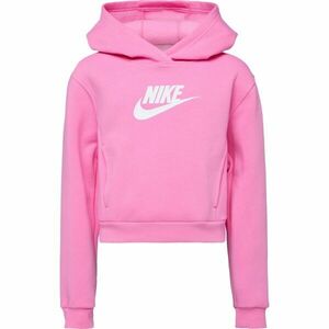 Nike SPORTSWEAR CLUB FLEECE Lány pulóver, rózsaszín, méret kép