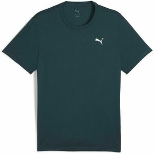 Puma M TAD ESSENTIAL POLY TEXTURE TEE Férfi sportpóló, sötétzöld, méret kép