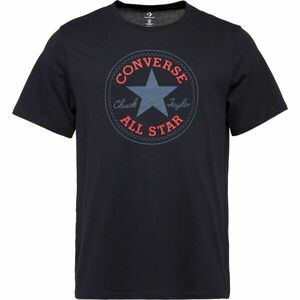 Converse STANDARD FIT CENTER FRONT CHUCK PATCH CORE TEE Uniszex póló, fekete, méret kép