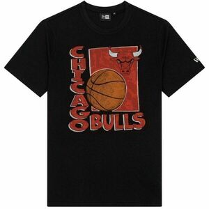 New Era CHICAGO BULLS NBA WORDMARK Férfi póló, fekete, méret kép