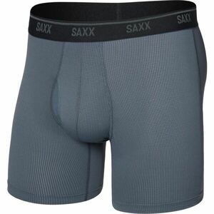 SAXX QUEST QUICK-DRY MESH BOXER BRIEF FLY Funkcionális boxeralsó, szürke, méret kép
