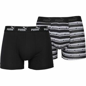 Puma MEN CAT LOGO PRINT BOXER 2P Férfi boxeralsó, fekete, méret kép