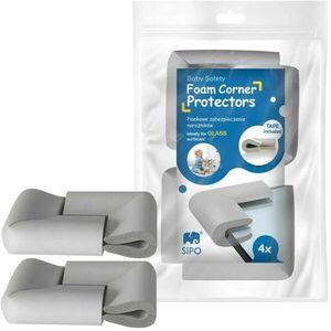 Sipo CORNER PROTECTORS 4KS Üvegbútor sarok- és élvédő, szürke, méret kép