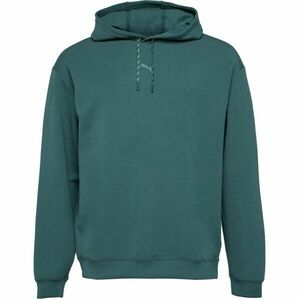 Puma M CLOUDSPUN HOODIE Férfi pulóver, sötétzöld, méret kép