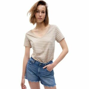 GAP ORGANIC Női póló, bézs, méret kép