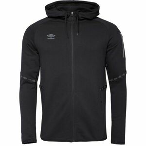 Umbro TERRACE FULL ZIP HOODIE Férfi pulóver, fekete, méret kép