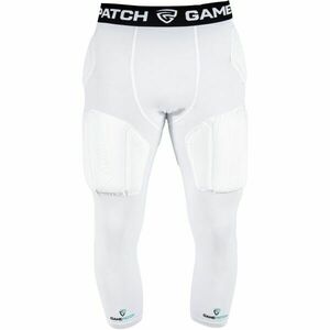 GAMEPATCH PADDED 3/4 TIGHTS PRO+ Kompresziós uniszex leggings, fehér, méret kép
