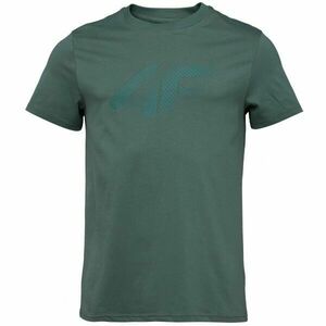 4F TSHIRT Férfi póló, sötétzöld, méret kép