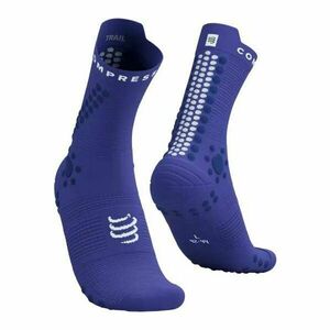 Compressport PRO RACING SOCKS v4.0 TRAIL Futózokni, kék, méret kép