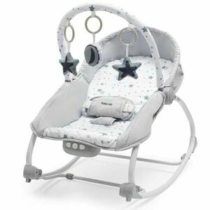 BABY MIX STARS Multifunkciós hintaágy, szürke, méret kép