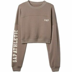 GAP DROP SHOULDER SUPER CROP Női pulóver, barna, méret kép